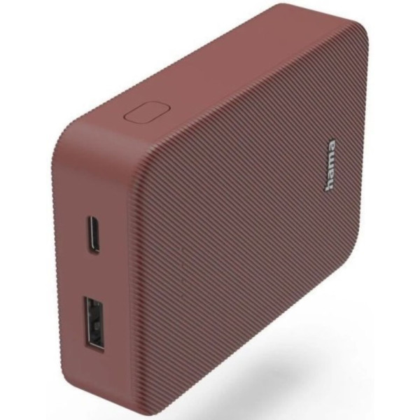 Фото - Батарея мобильная Hama 10000mAh 15W (00201714) Red