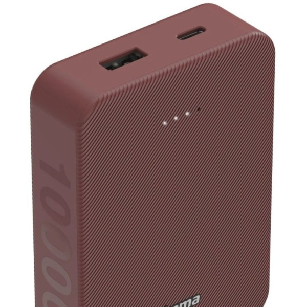 Фото - Батарея мобильная Hama 10000mAh 15W (00201714) Red