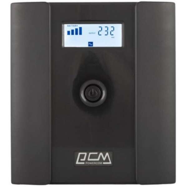 Фото - Джерело безперебійного живлення Powercom RPT-1500AP, 4 x євро USB LCD (00210225)