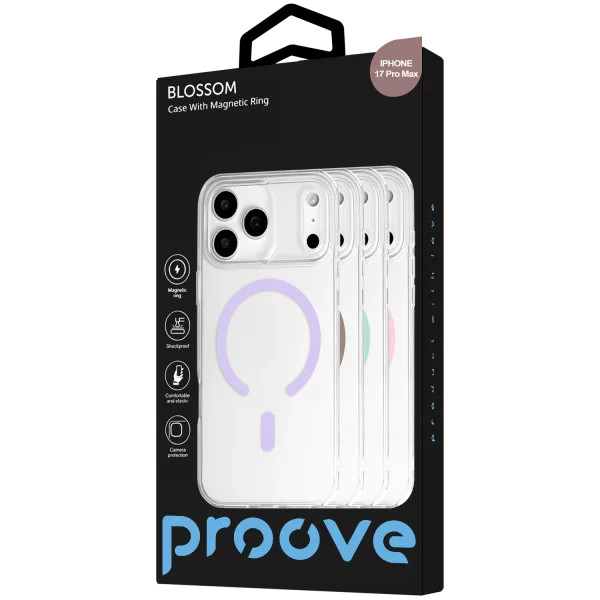 Фото - Чохол для смартфону Proove Blossom Case with Magnetic Ring iPhone 17 Pro Max desert titanium (PCBLIP17ARPM33)