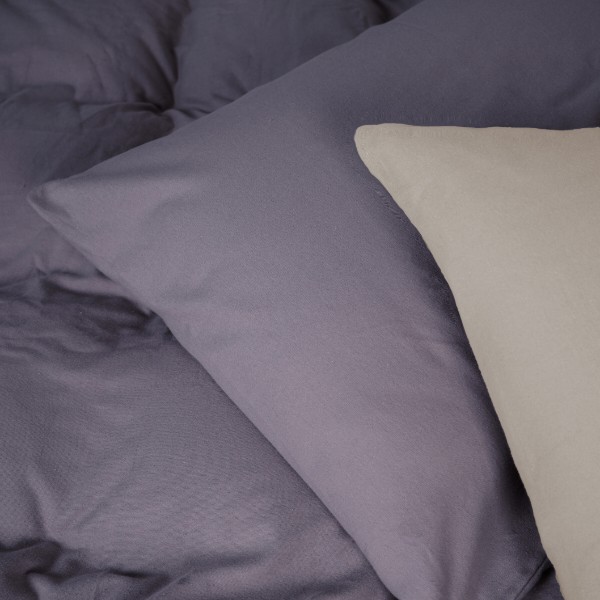 Фото - Наволочка MirSon Фланель 004-001 Cappuchino/Ash grey 60х60 см (2200009658563)