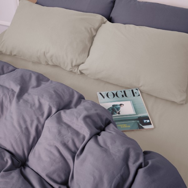 Фото - Наволочка MirSon Фланель 004-001 Cappuchino/Ash grey 60х60 см (2200009658563)