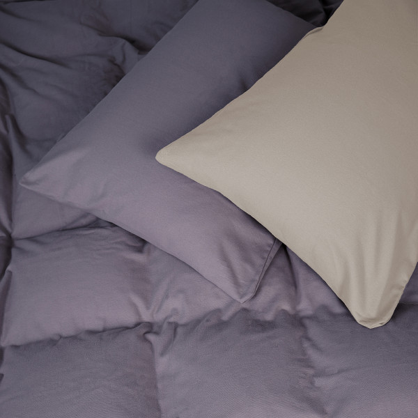 Фото - Комплект постільної білизни MirSon 004-001 Cappuchino/Ash grey 2x143x210 см (2200009658495)