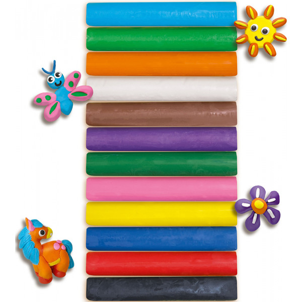 Фото - Пластилін класичний Ses Creative Весела ліпка (12 кольорів) (00406S)