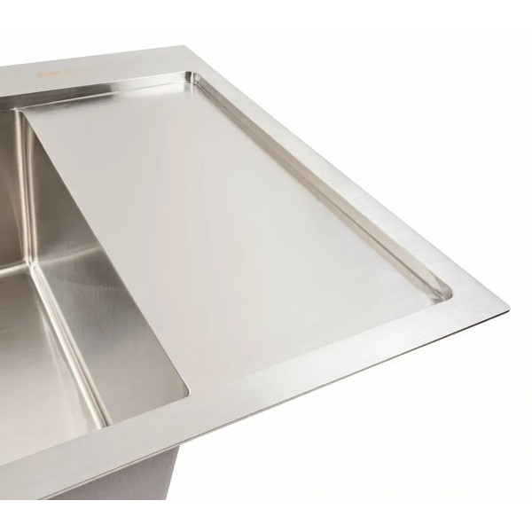 Фото - Мойка кухонная VALESO CM 65x50 L нержавейка Handmade (круглый сифон 3.0/0.8)