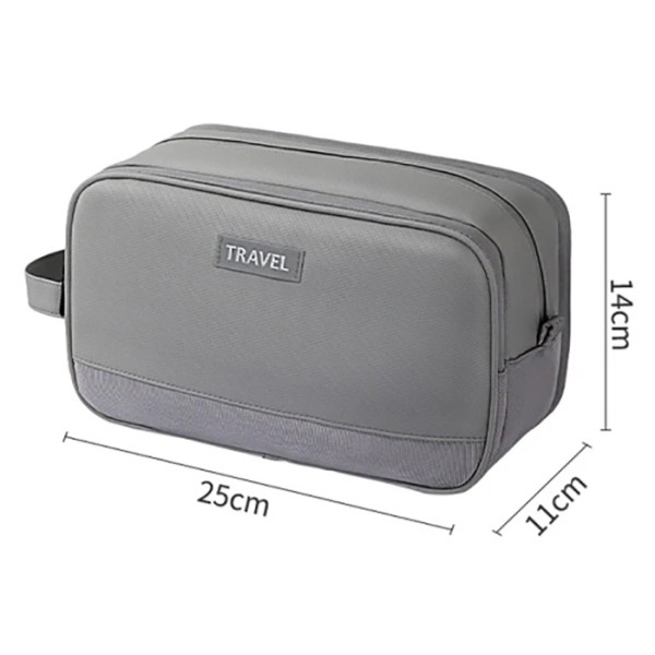 Фото - Косметичка Love You Home 25х11х14 см Сіра (59045)