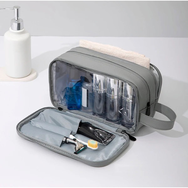 Фото - Косметичка Love You Home 25х11х14 см Сіра (59045)