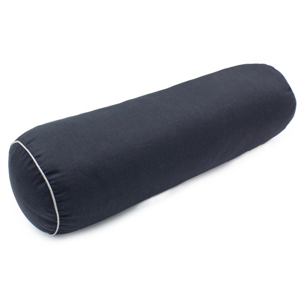 Фото - Подушка валик MirSon №8582 Naturale Line 16-9000 Black Stone Полістирол 100х16 см (2200006346265)