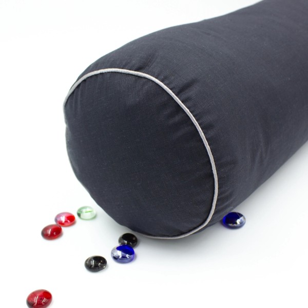 Фото - Подушка валик MirSon №8384 Naturale Line 16-9000 Black Stone Tencel 70х16 см (2200006252900)