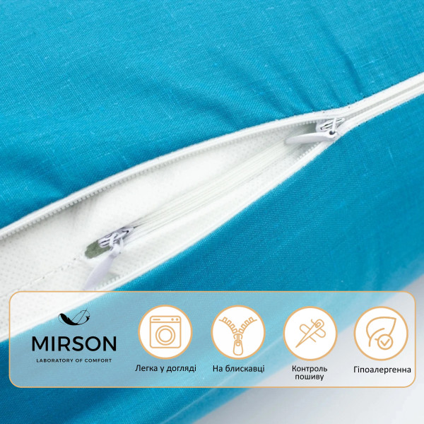 Фото - Подушка валик MirSon №8118 Naturale Line 17-4735 Caterina EcoSilk 60х16 см (2200006248484)