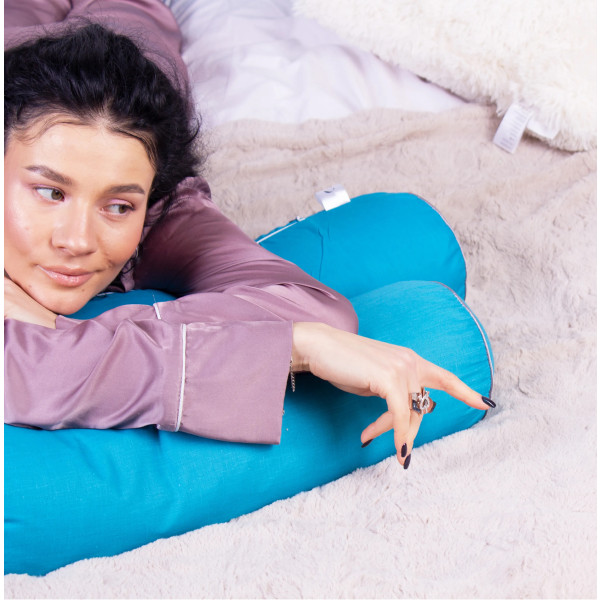 Фото - Подушка валик MirSon №8118 Naturale Line 17-4735 Caterina EcoSilk 60х16 см (2200006248484)