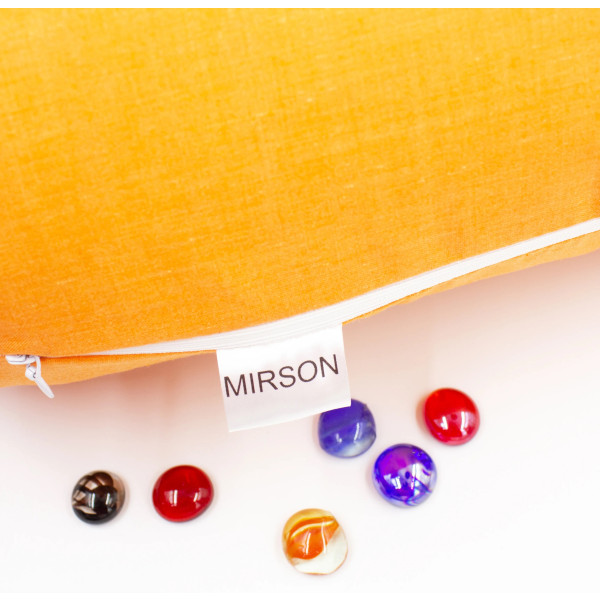 Фото - Подушка валик MirSon №8551 Naturale Line 16-1364 Palermo 100% Memory 15x50 см (2200006340607)