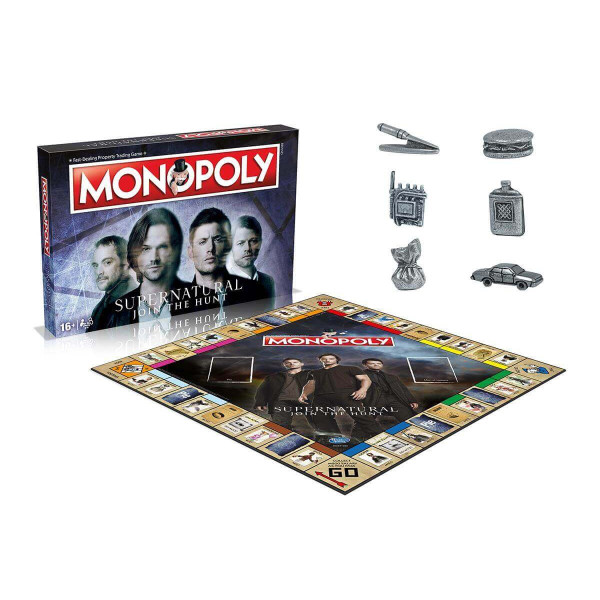 Фото - Настільна гра (18+) Winning Moves SUPERNATURAL Monopoly EN (Надприродне) (WM00512-EN1-6)