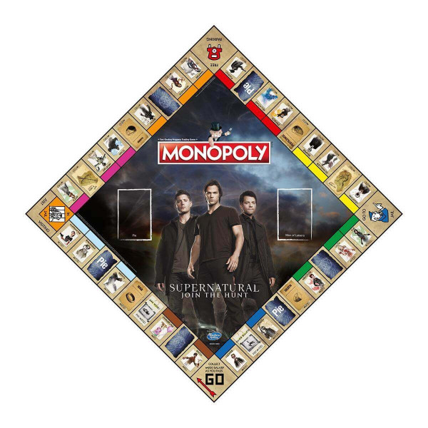 Фото - Настільна гра (18+) Winning Moves SUPERNATURAL Monopoly EN (Надприродне) (WM00512-EN1-6)