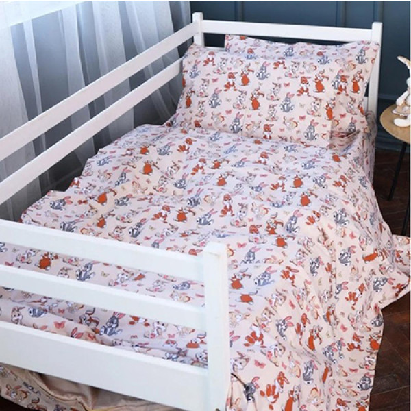 Фото - Комплект постільної білизни дитячий MirSon 143х210 см Kids Time 17-0530 Bambi Бязь (2200007073498)