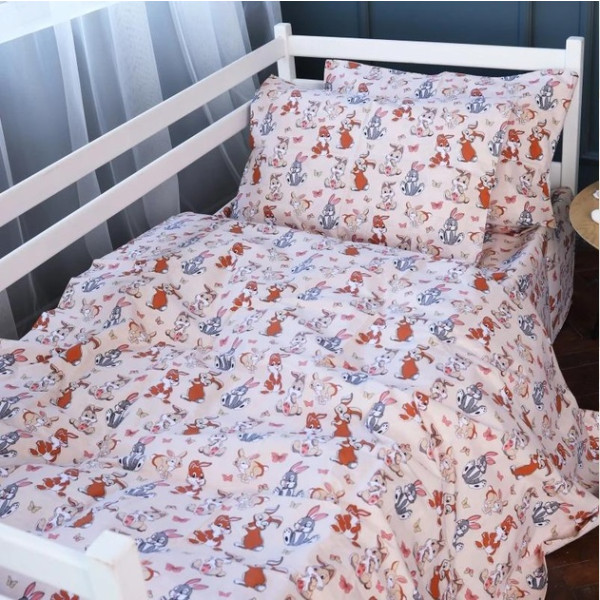 Фото - Комплект постільної білизни дитячий MirSon 143х210 см Kids Time 17-0530 Bambi Бязь (2200007073498)