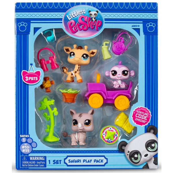 Фото - Колекційні фігурки набір Littlest Pet Shop САФАРІ (3 фігурки, аксесуарів) (00524)