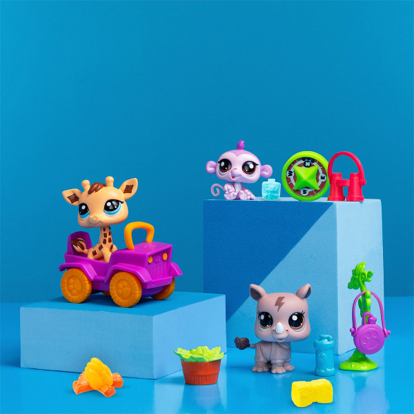 Фото - Колекційні фігурки набір Littlest Pet Shop САФАРІ (3 фігурки, аксесуарів) (00524)