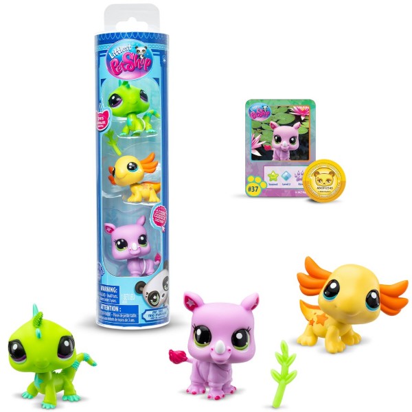 Фото - Колекційні фігурки набір Littlest Pet Shop НАСТРІЙ ДИКОЇ ПРИРОДИ (3 фігурки, аксесуари) (00557)