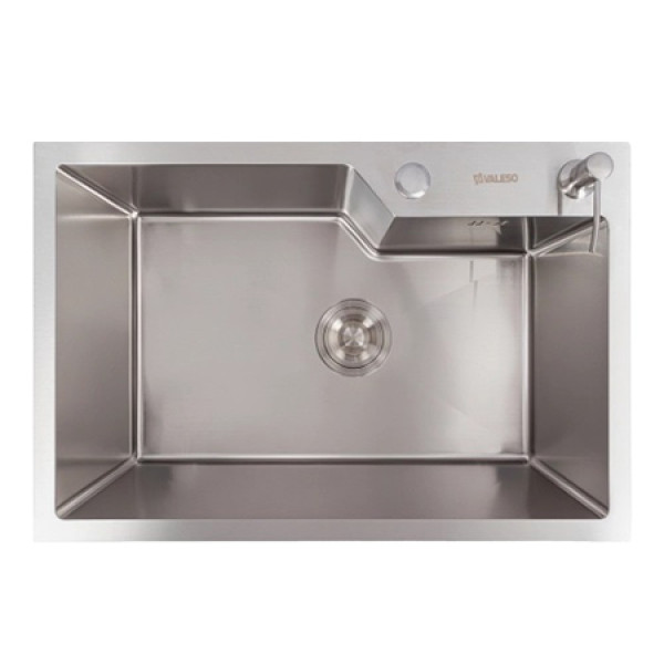 Фото - Мийка кухонна VALESO Handmade 65х43 нержавійка (3,0/0,8)
