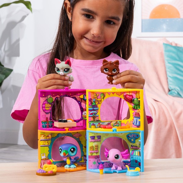 Фото - Коллекционные фигурки набор Littlest Pet Shop Магазин мороженого (00593)