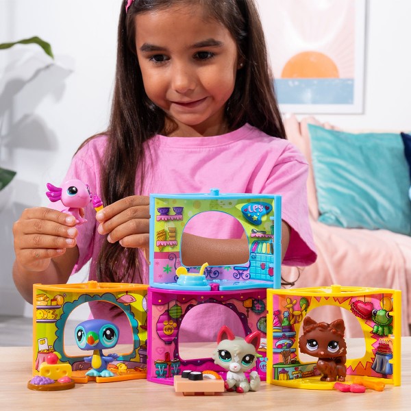 Фото - Коллекционные фигурки набор Littlest Pet Shop Магазин мороженого (00593)