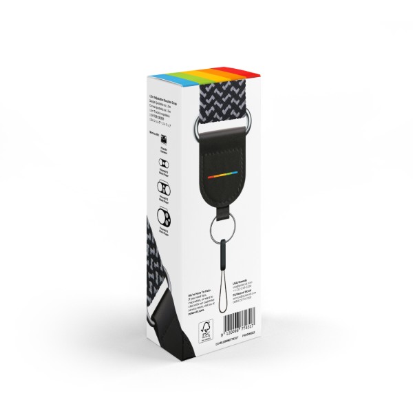 Фото - Ремень для фотокамеры Polaroid Shoulder Strap - Black Gray (6222)