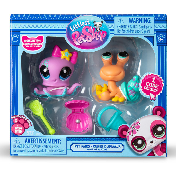 Фото - Коллекционные фигурки набор Littlest Pet Shop Охота на сокровища (00627)