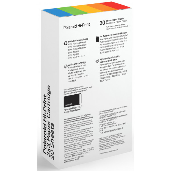 Фото - Фотоплівка Polaroid HiPrint Gen 2 2x3 Paper Cartridge - 20 Sheets (6355)