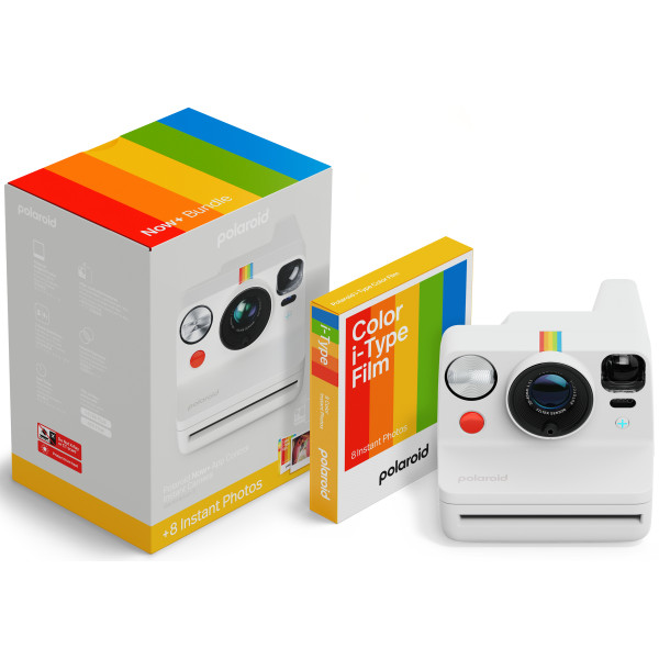 Фото - Фотокамера моментальной печати Polaroid Now+ Gen 3 White + Color Film Bundle (8 photos) (6576)