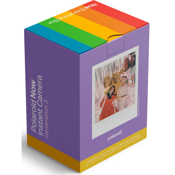 Фото - Фотокамера миттєвого друку Polaroid Now Gen 3 Purple + Color Film Bundle (8 Photos) (6577)