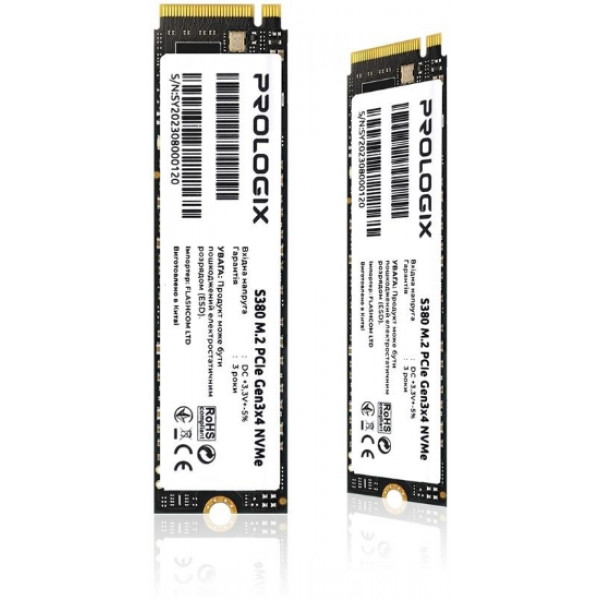 Фото - SSD-накопитель внутренний ProLogix S380 256GB M.2 2280 PCIe 3.0 x4 NVMe TLC (PRO256GS380)