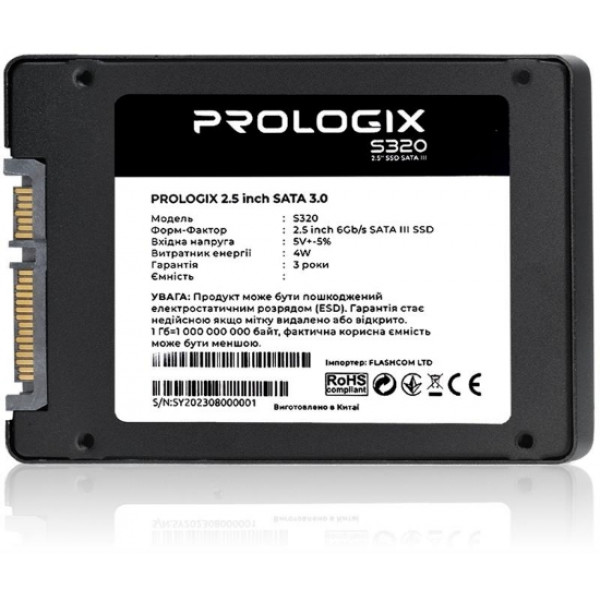 Фото - SSD-накопитель внутренний ProLogix S320 240GB 2.5" SATAIII TLC (PRO240GS320)