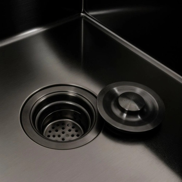 Фото - Мойка кухонная VALESO CM 78x50C R PVD черная Handmade с углубленной полкой (3.0/0.8)