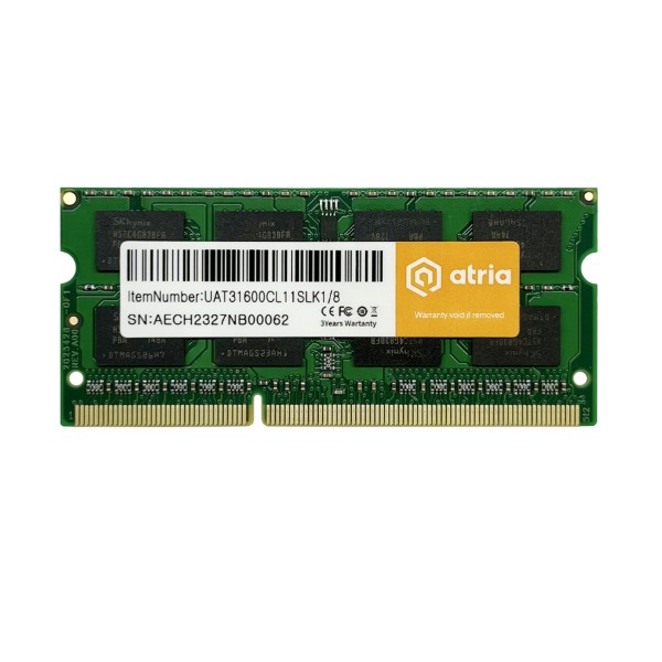 Фото - Память DDR ATRIA SO-DIMM DDR3 8/1600 (UAT31600CL11SLK1/8)