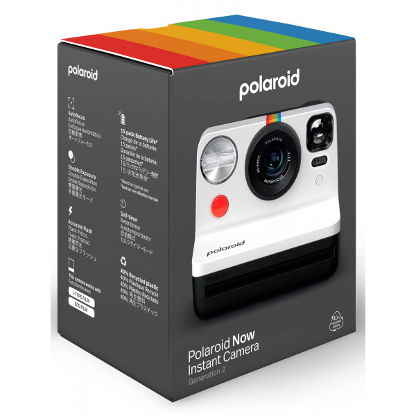 Фото - Фотокамера миттєвого друку Polaroid Now Gen 2 - Black & White (9072)