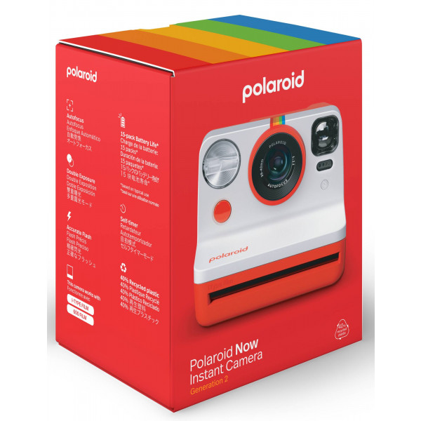 Фото - Фотокамера миттєвого друку Polaroid Now Gen 2 - Red (9074)