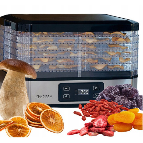 Фото - Сушарка для фруктів та овочів Zeegma DRY CHEF SILVER
