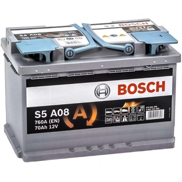 Фото - Автомобильный аккумулятор Bosch S5 AGM 12В 70А 760А R+ (0092S5A080) Фото - Автомобильный аккумулятор Bosch S5 AGM 12В 70А 760А R+ (0092S5A080)