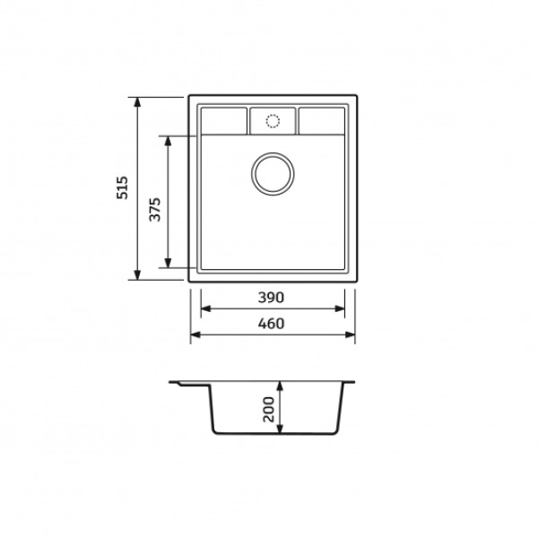 Фото - Мойка кухонная Adamant Brick Avena (4824296101206)