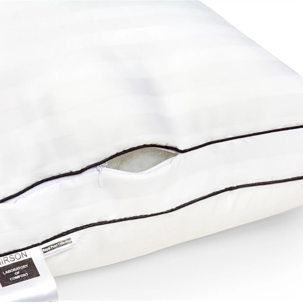 Фото - Подушка стандартная MirSon бамбуковая 1237 Royal Pearl Deluxe Bamboo Высокая 50х70 см (2200001518261)