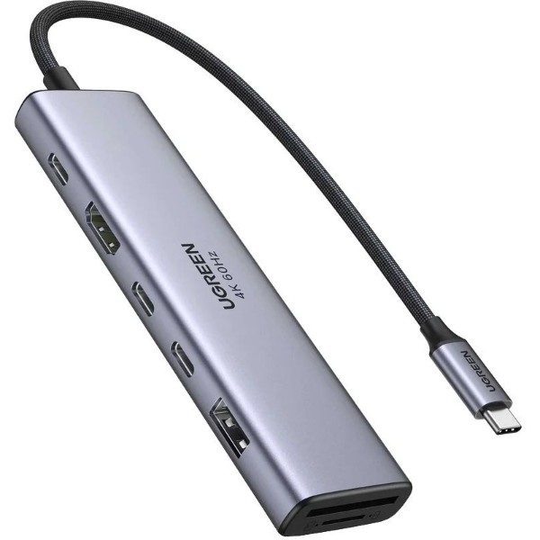 Фото - Хаб USB UGREEN USB3.2 Type-C --> HDMI 2хUSB 3.0 2xUSB-C 100W CM511 (45521)