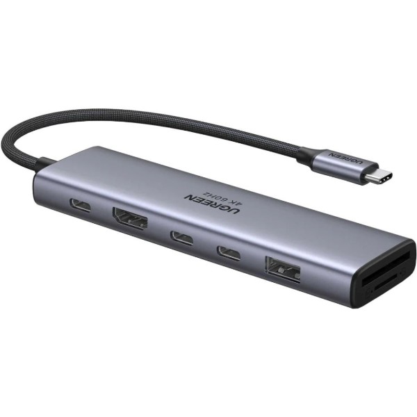 Фото - Хаб USB UGREEN USB3.2 Type-C --> HDMI 2хUSB 3.0 2xUSB-C 100W CM511 (45521)