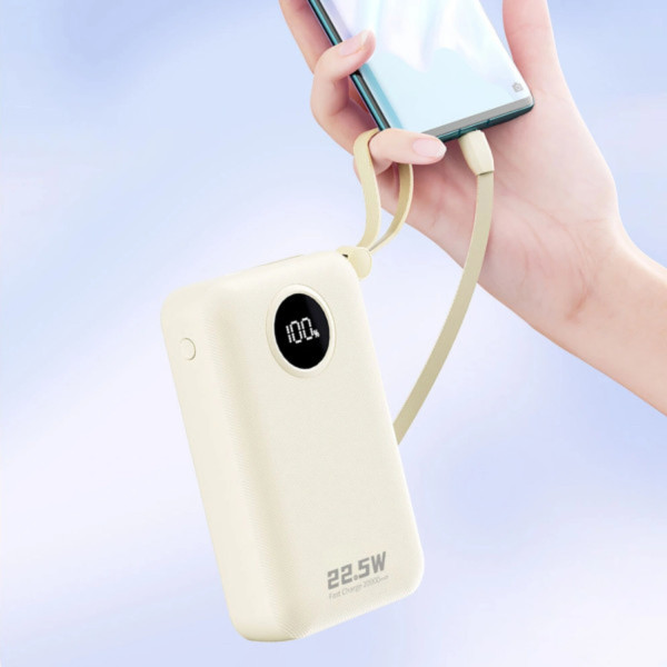 Фото - Батарея мобильная Dudao 20000mAh K14+ 22.5W White (6977196680023)