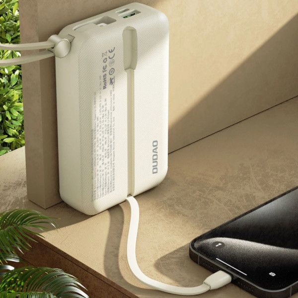 Фото - Батарея мобильная Dudao 20000mAh K14+ 22.5W White (6977196680023)