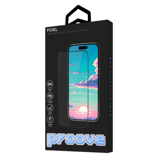 Фото - Защитное стекло для смартфона Proove Pixel iPhone 16 Pro Black (PGPPXI16P001)