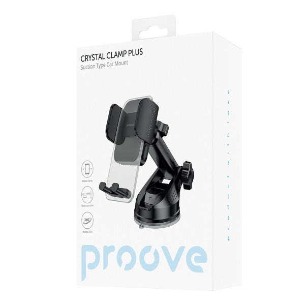 Фото - Автодержатель Proove Crystal Clamp Plus Suction Type Car Mount