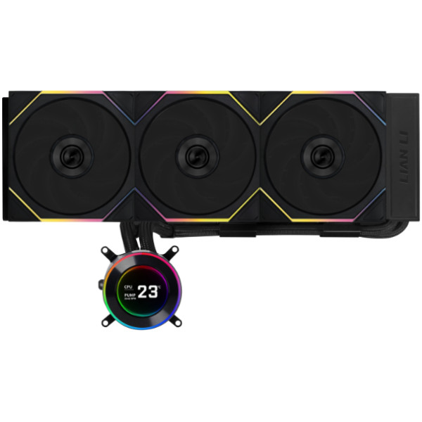 Фото - Водяна система охолодження Lian Li HydroShift II LCD-C 360TL Black (G89.GHS2LCD36TB.00)