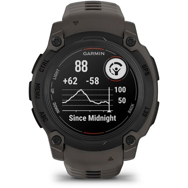 Фото - Смарт-годинник Garmin Instinct Crossover AMOLED, Tactical, Black/Black (010-03398-02)