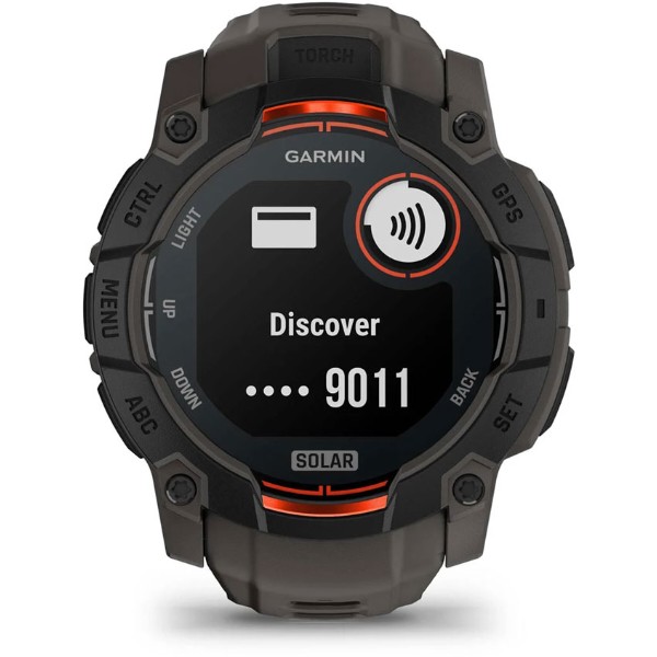 Фото - Смарт-часы Garmin Instinct 3, 50mm, Solar, Black Bezel with Charcoal Band (010-02935-00)
